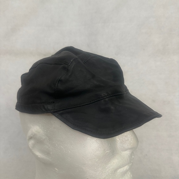 Handmade Leather Ball Cap One size fits most with rear stretch strap  High end - Picture 1 of 6